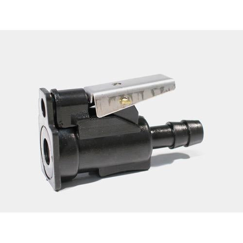 Fuel Line Fitting - Black Plastic - Yamaha/Mercury & Mariner, (88-98) Tank End & All Motor End - Hose: 10mm