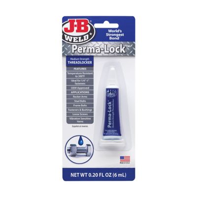 J-B WELD PERMA-LOCK MEDIUM STRENGTH THREADLOCKER 6ML