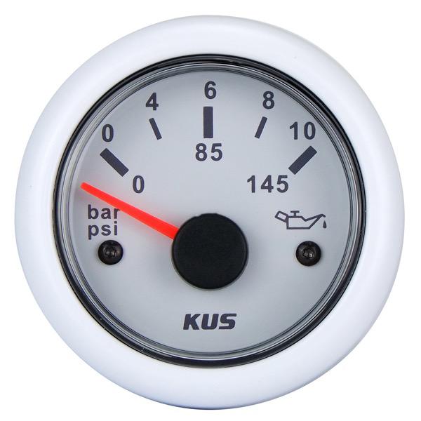 KUS 12/24V Oil Pressure Gauge - 52mm Dia.