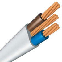 50m of 6242Y2.5mm Twin & Earth Flat Grey PVC Mains Electricity Cable