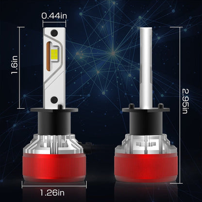AG1 H1 LED Headlights Conversion Kits Bulbs | 6500K Xenon White -Alla Lighting