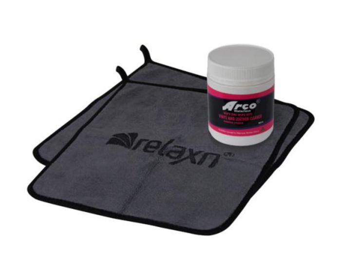 ARCO VINYL CLEANER  (INC X 2 MICROFIBRE CLOTHS) - RELAXN - Bosuns Boat