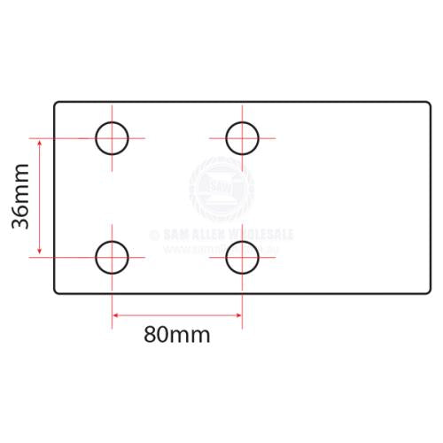 CAN Stainless Steel Shark Bow Roller 330mm