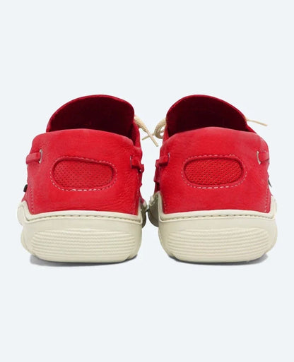 Christophe Auguin Unisex City P Boat Shoe - Rouge / Red - Bosuns Boat