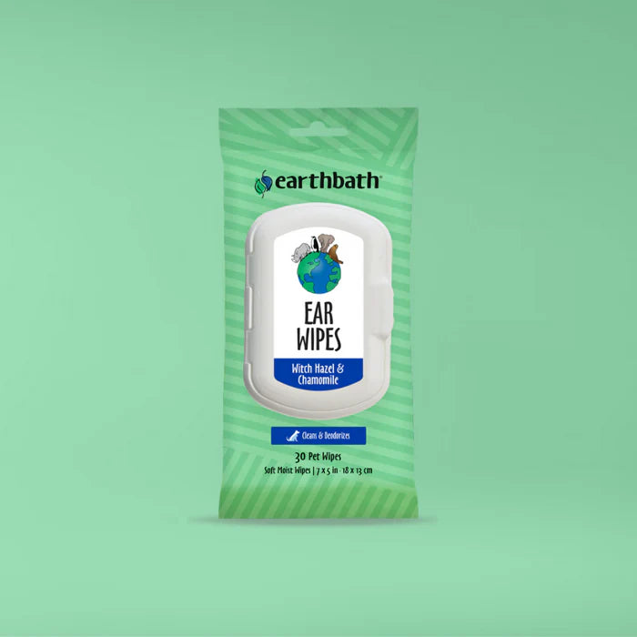 Earthbath Ear Wipes with Witch Hazel & Chamomile for Dogs and Cats