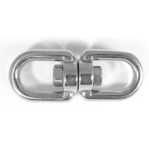 Eye and Eye Swivel - Stainless Steel (Packaged Item) - QTY: 1 - Break Load: 1200kg - 6mm