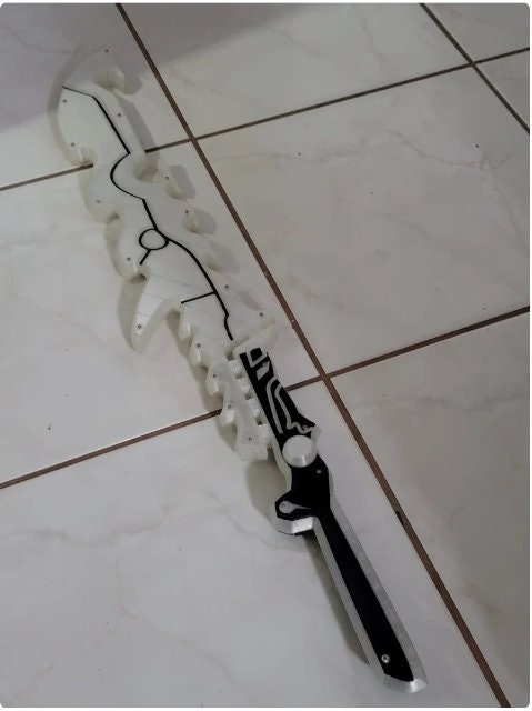 Guardian Sword Inspired by Zelda Breath of the Wild – LED 3D Printed Cosplay Prop