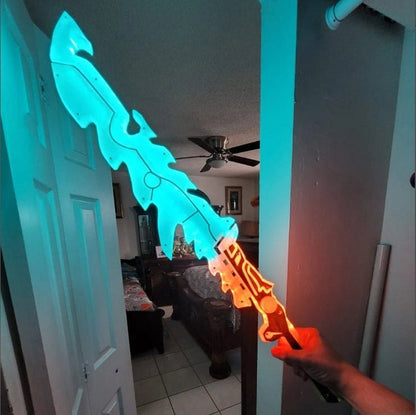 Guardian Sword Inspired by Zelda Breath of the Wild – LED 3D Printed Cosplay Prop
