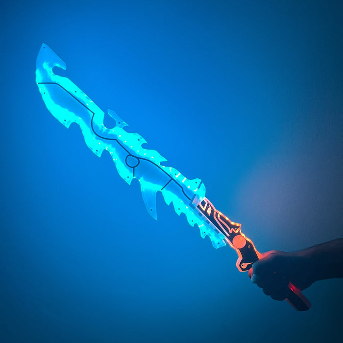 Guardian Sword Inspired by Zelda Breath of the Wild – LED 3D Printed Cosplay Prop