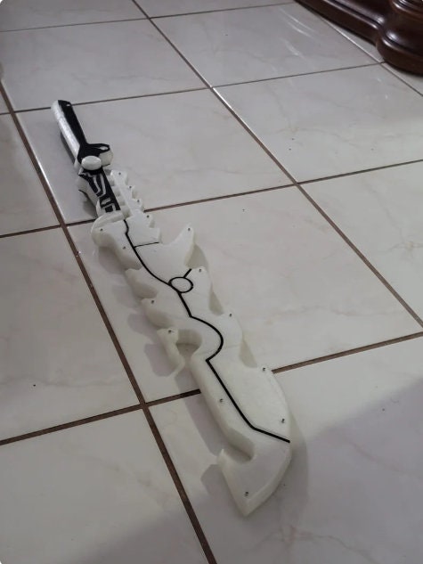 Guardian Sword Inspired by Zelda Breath of the Wild – LED 3D Printed Cosplay Prop