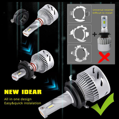 H7 LED Bulbs for Mercedes Benz, Volkswagen Tiguan w/ Retainer Clip -Alla Lighting