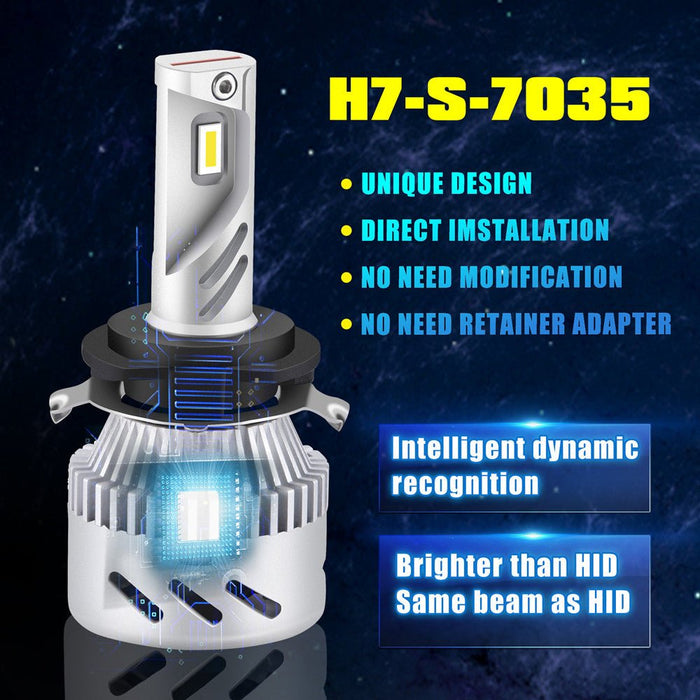 H7 LED Bulbs for Mercedes Benz, Volkswagen Tiguan w/ Retainer Clip -Alla Lighting