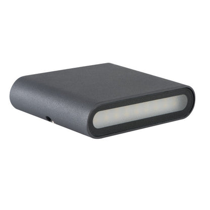 Kanlux GARTO Outdoor (IP54) Decorative LED Facade Luminaire/Wall Light EL 8W-GR (29270)
