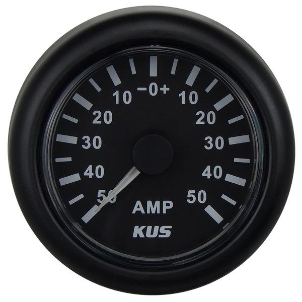 KUS 12/24V Amp Gauge - 52mm Dia.