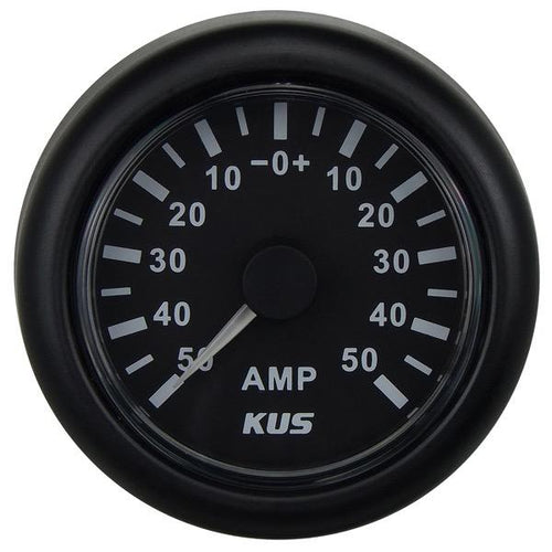 KUS 12/24V Amp Gauge - 52mm Dia.