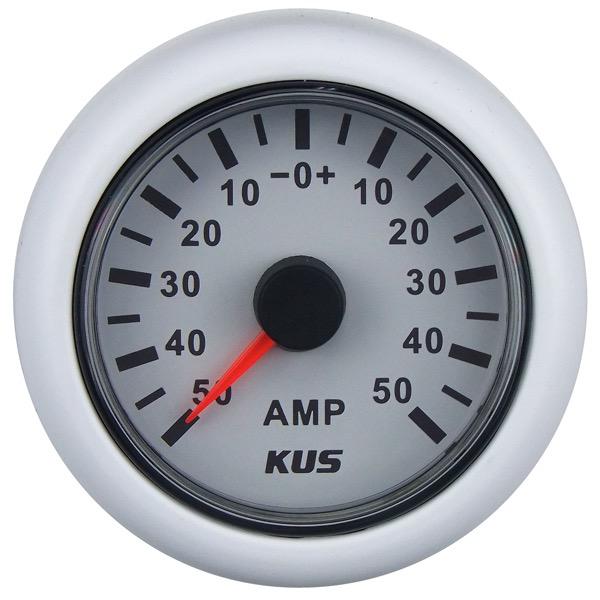 KUS 12/24V Amp Gauge - 52mm Dia.
