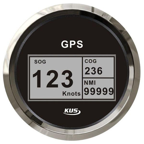 KUS 12/24V GPS/Speedo Gauge - 85mm Dia.