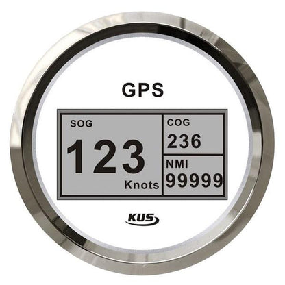 KUS 12/24V GPS/Speedo Gauge - 85mm Dia.