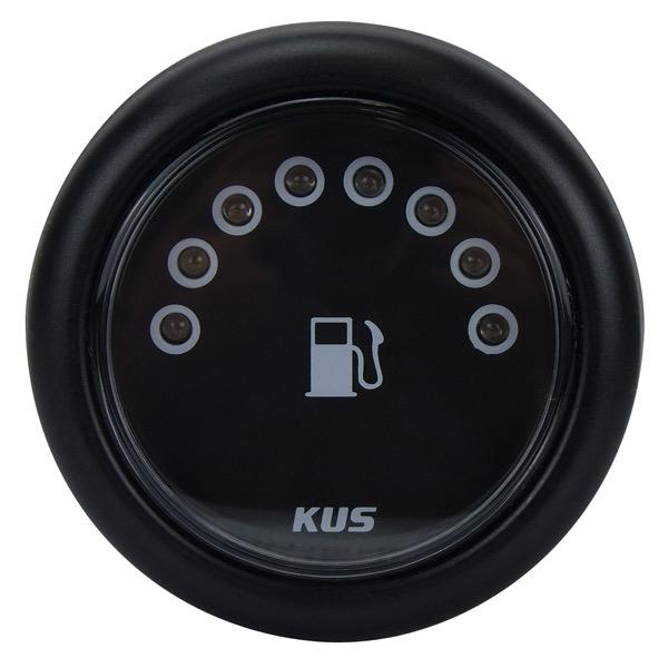 KUS 12/24V LED Fuel Tank Gauge - 52mm Dia. - Bosuns Boat