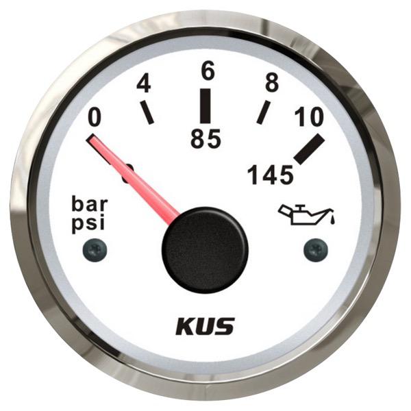 KUS 12/24V Oil Pressure Gauge - 52mm Dia.