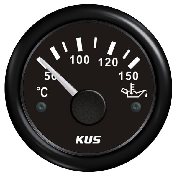 KUS 12/24V Oil Temp Gauge - 52mm Dia.