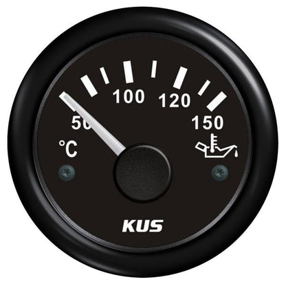KUS 12/24V Oil Temp Gauge - 52mm Dia.