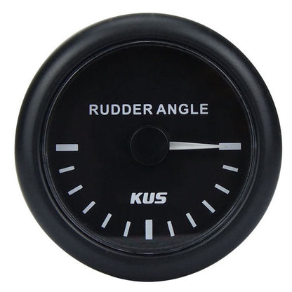 12/24V Rudder Indicator Gauge - 52mm Dia. - Black
