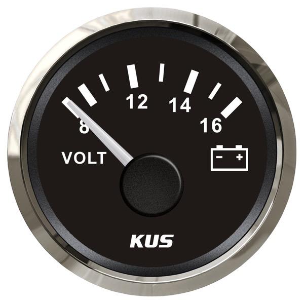 KUS 12V Voltmeter Gauge NMEA 2000 - 52mm Dia.