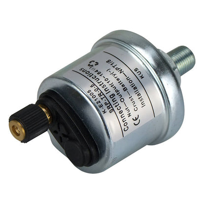 6-24V Pressure Sender - 10-184 Ohms - 0-10 Bar - 1/8"NPT