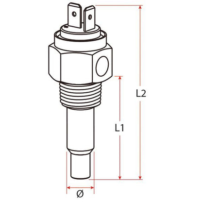 KUS 6-24V Temp Sender Water