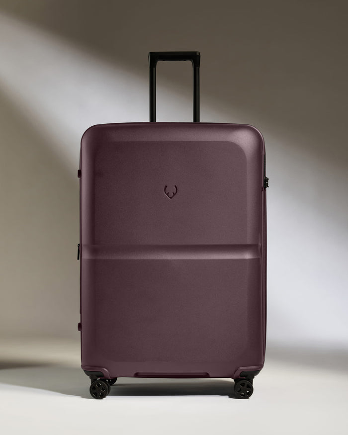 Large Luggage in Lagoon Purple - Single Stripe