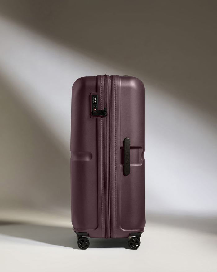 Large Luggage in Lagoon Purple - Single Stripe