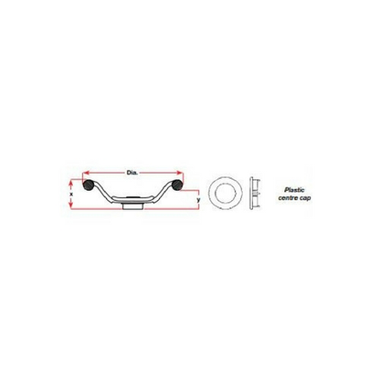 Luisi Steering Wheel - Laguna Four Spoke PVC - Dia: 335m - 13.2in