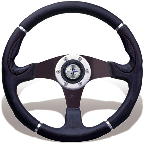 Luisi Steering Wheel - Orion Three Spoke Aluminium - Dia: 355mm - 14in - Black