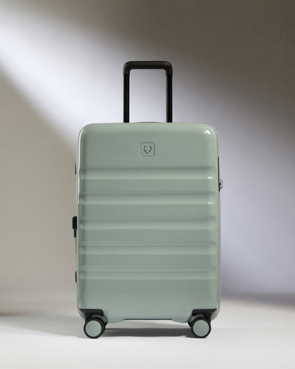 a suitcase with wheels and handle
