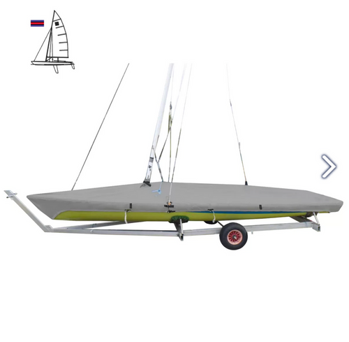 OCEANSOUTH CONTENDER SAILING DINGHY DECK COVERS WITH MAST