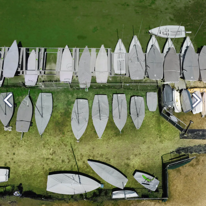 OCEANSOUTH CONTENDER SAILING DINGHY DECK COVERS WITH MAST