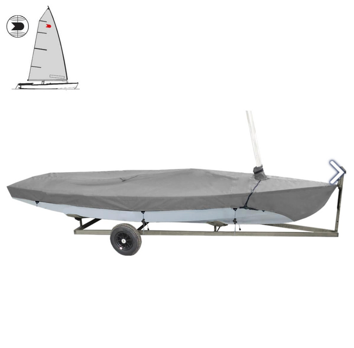 OCEANSOUTH O.K SAILING DINGHY DECK COVER WITH MAST