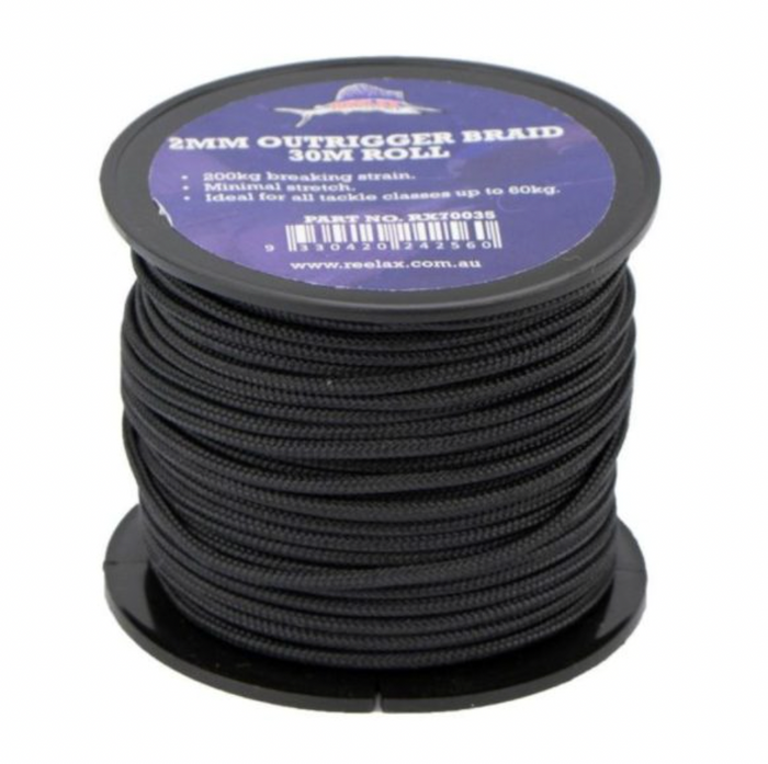 Reelax Outrigger Rigging Kit Spare UHWMPE Braid 2mm / 30m Roll - Bosuns Boat
