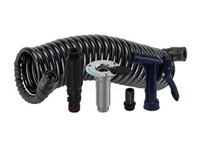 RELAXN DECK WASH HOSE COIL KITS WITH FLUSH LINK - BSP THREAD