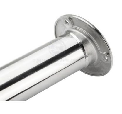RELAXN ROD HOLDER - ROUND HEAD WITH DRAIN - HEAVY-DUTY - STAINLESS STEEL