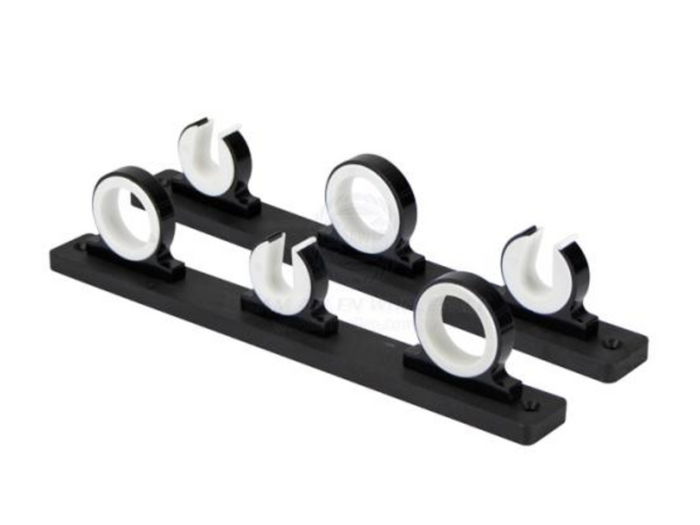 RELAXN ROD STORAGE RACKS - BLACK ALLOY & POLYBOARD (3 OR 4 RODS)