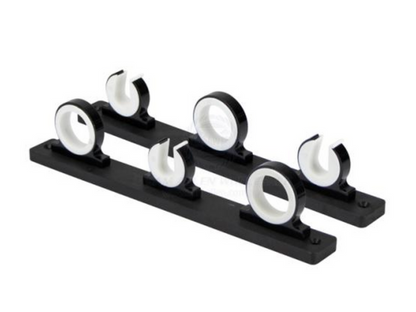 RELAXN ROD STORAGE RACKS - BLACK ALLOY & POLYBOARD (3 OR 4 RODS)