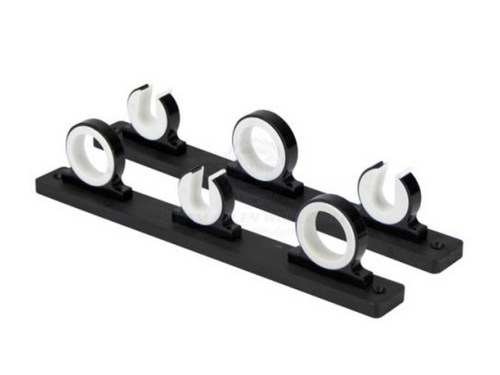 RELAXN ROD STORAGE RACKS - BLACK ALLOY & POLYBOARD (3 OR 4 RODS)