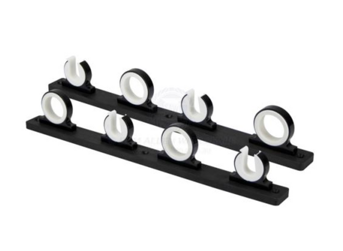 RELAXN ROD STORAGE RACKS - BLACK ALLOY & POLYBOARD (3 OR 4 RODS)