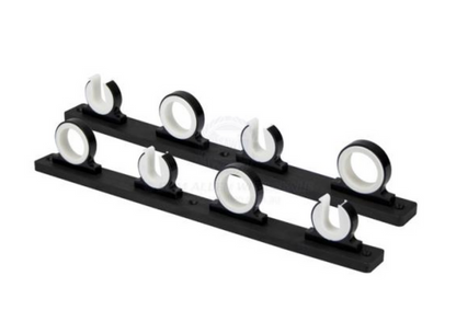 RELAXN ROD STORAGE RACKS - BLACK ALLOY & POLYBOARD (3 OR 4 RODS)