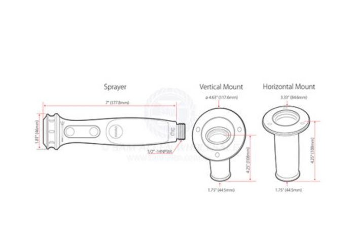 RELAXN SHOWER KIT - DUOFLO SPRAYER & HOSE KIT