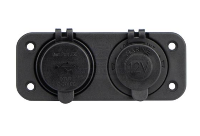 RELAXN SOCKET - DUAL PANEL - DUAL USB-A / USB-C CHARGER & CIGARETTE LIGHTER