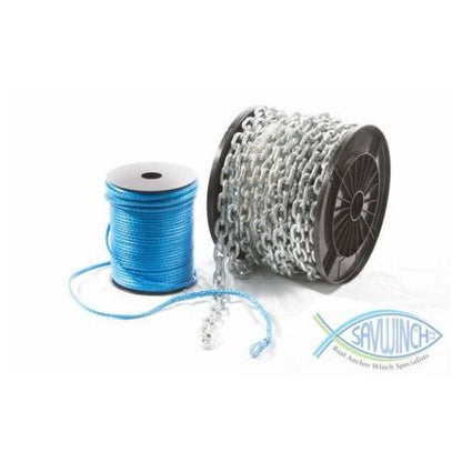 Savwinch Drum Winch Rope Chain Kit - Dyneema Rope
