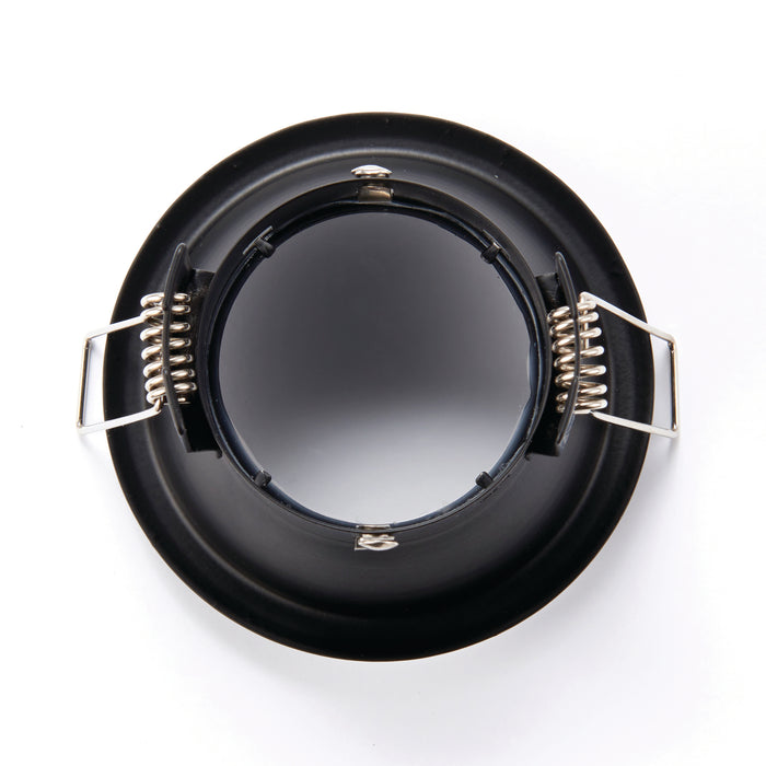 Saxby 80248 Speculo Anti-Glare LED Downlight IP65 50W  Matt Black Finish, Waterproof & Energy Efficient